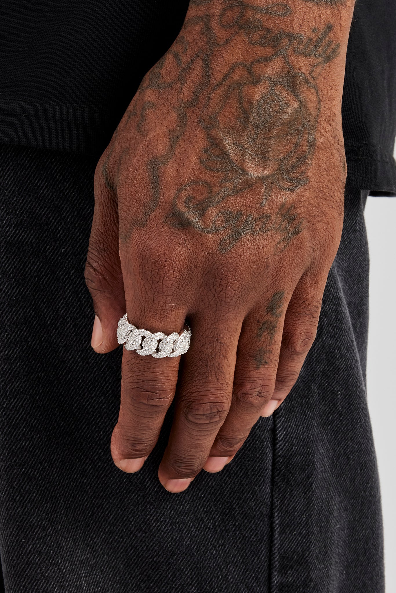 Iced Cuban Link Ring - 10mm